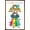 Bronze Framed Version, variant on Hello Kitty - Kawaii Alien Wall Poster, 14.725" x 22.375"