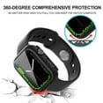 thumbnail image 4 of 2pcs Protective Silicone Cover Case for  Watch Series 7 41/45mm Ultra-Thin Hard PC Bumper Case All-Around Screen Protector, 4 of 7