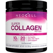 NeoCell Super Collagen Peptides, Unflavored Powder, 7 OZ, 20 Servings (Package May Vary)