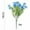 A-Blue, variant on Sunset Red Eucalyptus Flower Bouquet, 7 Fork Faux Floral Stem, Soft Artificial Flower for Home Wall Wedding Party Layout, DIY Flower Arrangement Decor Accessory