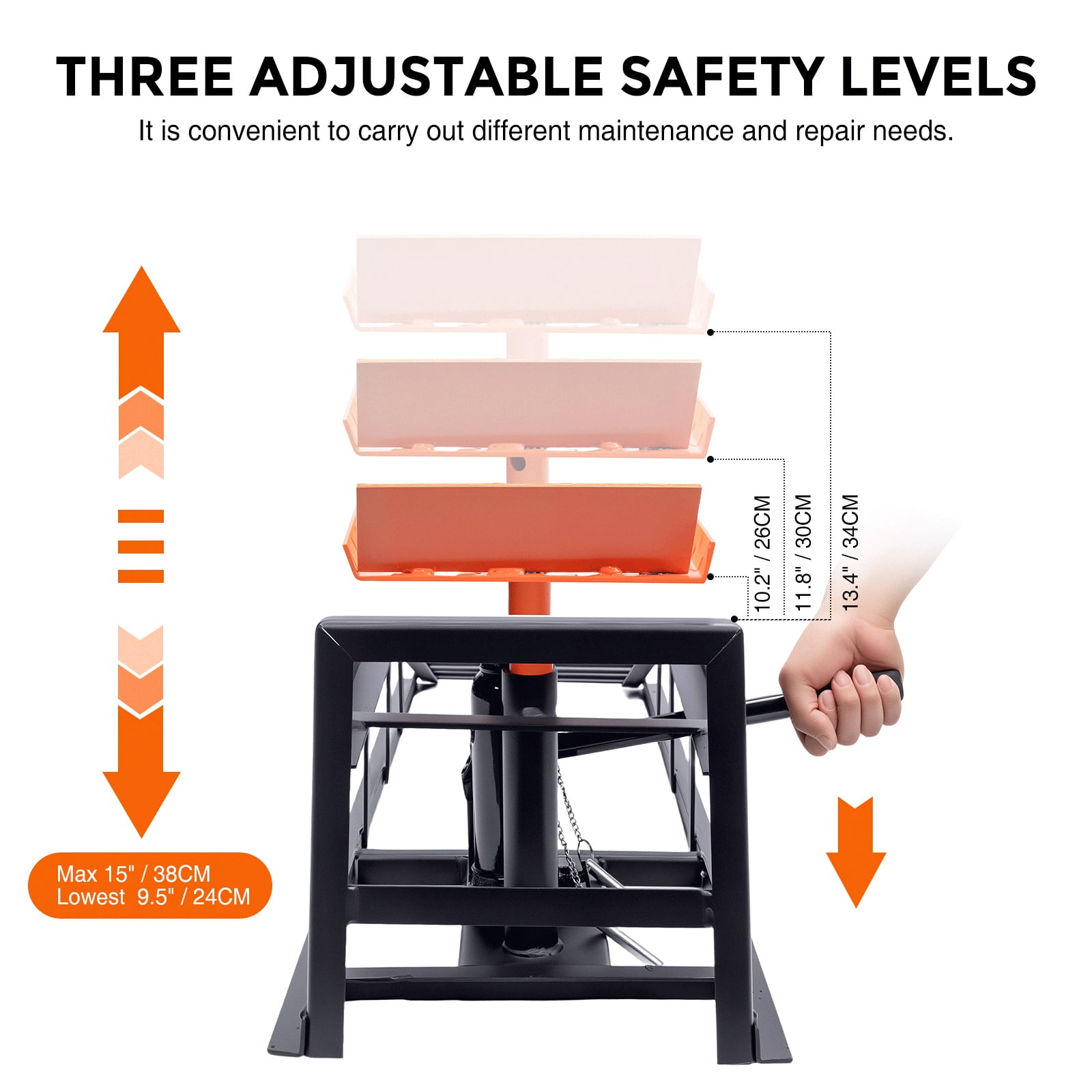 2PCS 5T 11000lbs Hydraulic Car Ramps, Heavy Duty Hydraulic Vehicle Ramps Lift Ramp, Portable Car Ramps for Oil Changes, Car Lifts for Home Garage, Vehicle Auto Garage Repair
