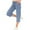 Light Blue, variant on Cargo Capri Pants for Women Drawstring Waist Hiking Pants Solid Baggy Tie Bottom Jogger Capris with Pocket
