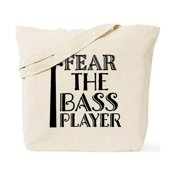 CafePress - Fear The Bass Player Tote Bag - Unisex Canvas Tote Bag, Beige, 1-Piece