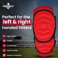 thumbnail image 7 of Exxact Sports Defender Plus Softball Elbow Guard Baseball, Batters Baseball Elbow Guard Youth & Adult with Adjustable Straps - (Red, ALXL), 7 of 7