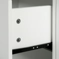 thumbnail image 5 of Dextrus Litter Box Furniture with Drawers, Wood Cat Litter Box Enclosure with 2 Rooms, White, 5 of 9