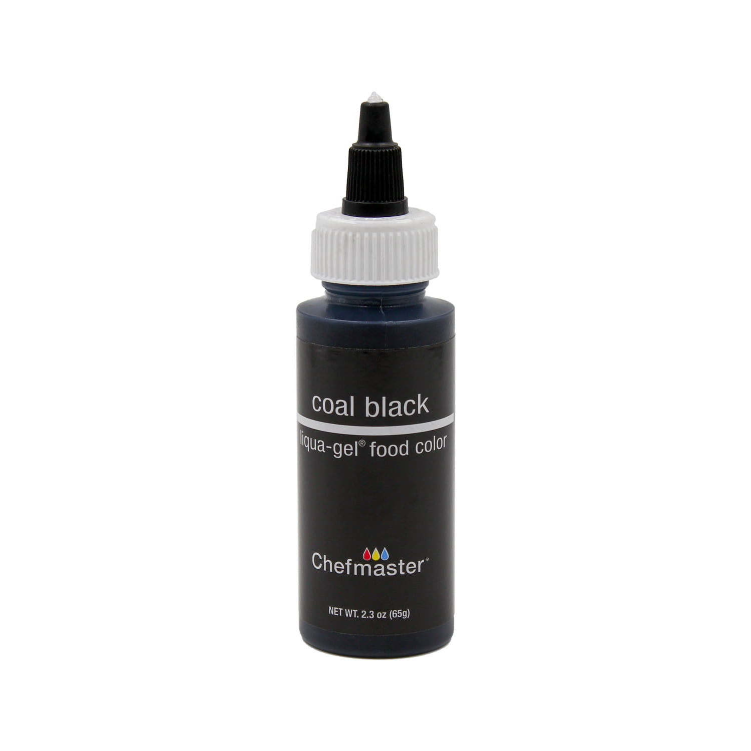 Chefmaster Liqua-Gel Food Color 2.3 oz. Coal Black