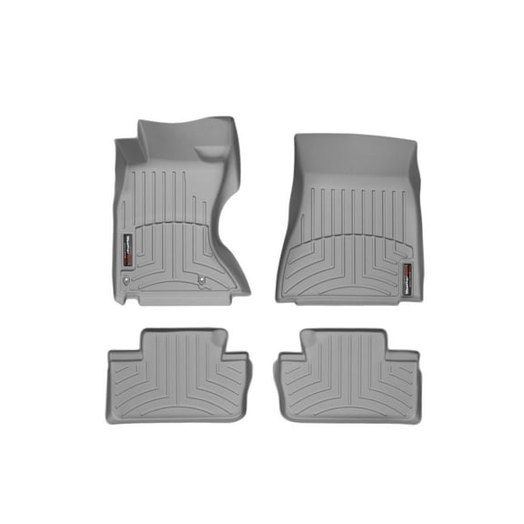 WeatherTech Custom Fit FloorLiners compatible with 2006-2013 Lexus IS - 1st & 2nd Row (2-pc. Rear Liner), Grey