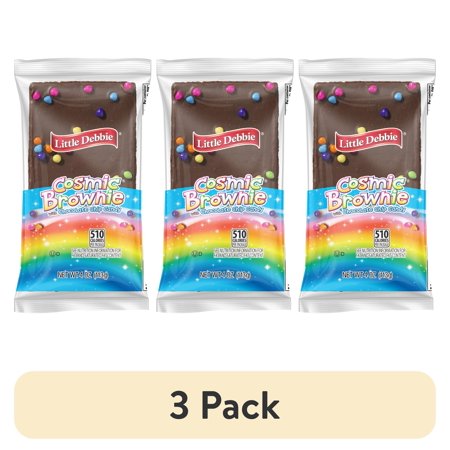 (3 pack) Little Debbie Cosmic Brownie, 4 oz