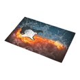 thumbnail image 2 of CADecor Guitar In Fire And Water Bath Rug Doormat Floor Rug 30x18 inches, 2 of 2