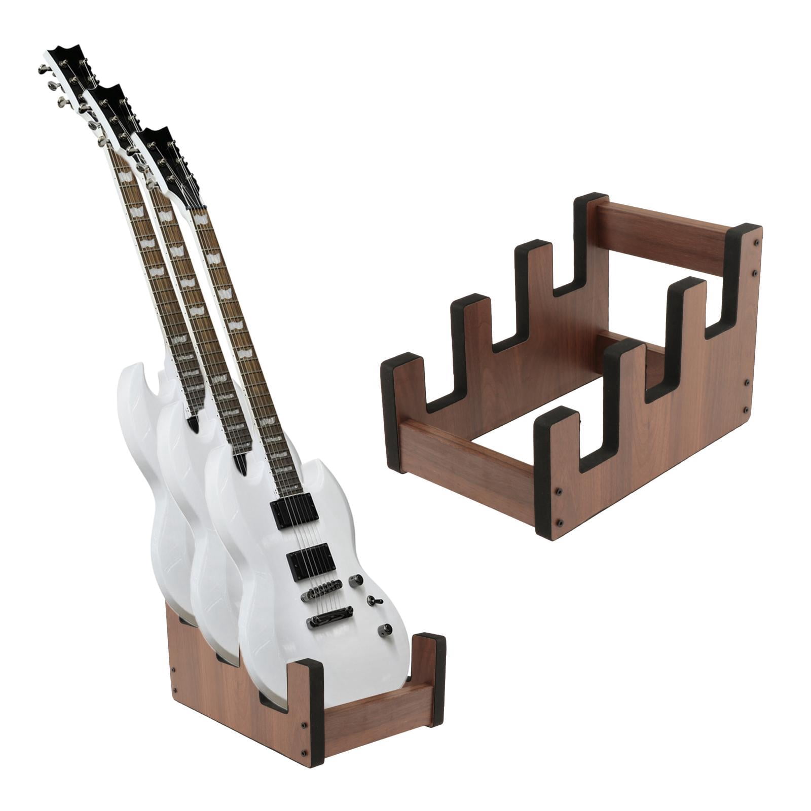 JWQFBC Electric Guitar Stand Front Display Instrument Holder Storage Wooden Guitar Rack