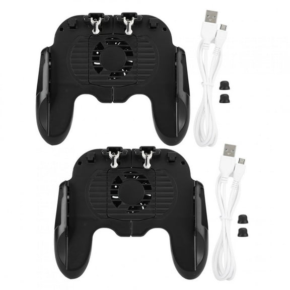 Njide 2 Pcs Mobile Phone Game Handle Cooler Fan Trigger Controller Holder Gamepad Joystick