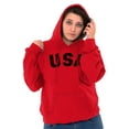 thumbnail image 5 of United States of America USA Patriot Unisex Plus Fleece Graphic Hoodie Brisco Brands 4X, 5 of 6