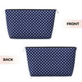 thumbnail image 2 of Deep Blue And White Dots Handbag Purse Tote Organizer Zipper Closure Cosmetic Pouch Bag For Travelling, 2 of 7