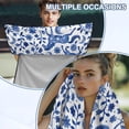 thumbnail image 6 of Bulopur Blue Horse Floral Front Car Seat Cover Towel for Men Decorative Car Seat Protector with Storage Bag for Vacation Running Portable Fit SUV Sedan Truck 1pcs, 6 of 7