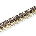 thumbnail image 2 of U8MO 10 Meters Iron Metal Flat Cable Oval Chain 2x3mm 3x4mm 4x5mm 5x8mm Gold/Silver-Gold-2x3mm, 2 of 6