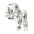 thumbnail image 2 of Bingfone Men'S Pajama Set 2 Piece Loungewear Pjs, Long Sleeve With Pajama Pants-Summer Vacation Scene With Camping Van, 2 of 9