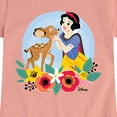 thumbnail image 3 of Disney - Floral Snow White Deer - Toddler & Youth Girls Short Sleeve Graphic T-Shirt, 3 of 5
