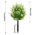 thumbnail image 3 of Arreglo floral artificial de camelia y plantas verdes: simulación primaveral realista para la decoración del hogar, centro de mesa floral artificial que no necesita riego para la sala de estar, la, 3 of 6
