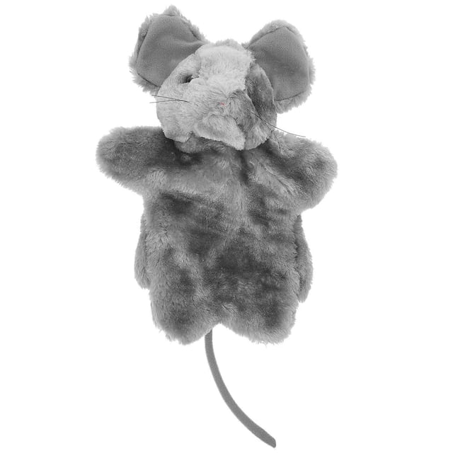 Cartoon Mouse Hand Puppet Supple Plush Animal Hand Puppet Interactive Storytelling Puppet