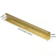 thumbnail image 2 of Brushed Brass Pack of 6 and 10 Edge Finger Pulls for Cabinets Kitchen Invisible Hardware Concealed Aluminum Hidden Pull Drawer Handles Easy to Install 11.81“, 6.3”, 6“, 4.72”, 3.15“ Overall Length, 2 of 7
