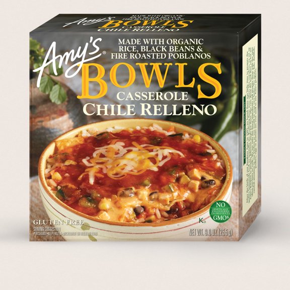 Case of 12, Amy's, Chili Relleno Casserole, Bowl 9 oz.