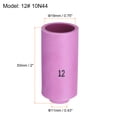 thumbnail image 2 of Uxcell 10pcs Nozzles Ceramic Shield Cup 12# 10N44 Welding Torch Tip for TIG Welding Torch WP-17/18/26 Series, 2 of 6