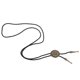 thumbnail image 2 of Collar de vaquero occidental con colgante de Margarita redonda de moda Bolo Tie de cuero Bronce jinwen Collar occidental del vaquero, 2 of 8