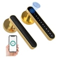 thumbnail image 1 of Door Lock, Tuya Fingerprint door lock for Bedroom Apartment Smart Smart Door Lock Password Electronic Digital Lock Keyless Entry Door Knobs ,Easy to Install, 1 of 7