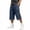 Navy, variant on TKKCS Mens Capri Cargo Shorts- Outdoor Hiking Elastic Waist Drawstring Casual Loose Fit Straight Leg Lightweight Long Shorts with Multi Pockets Beige Size 3XL