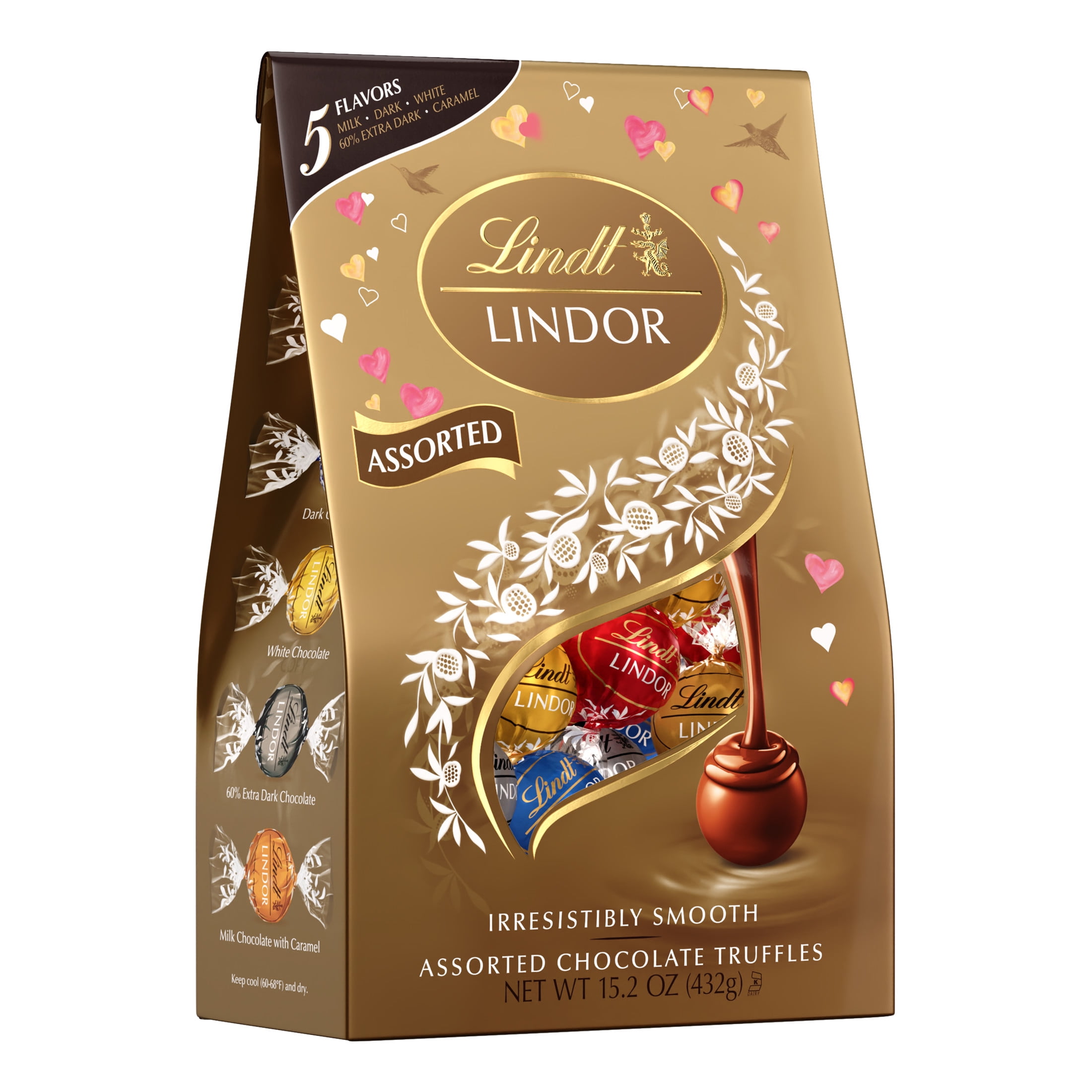 Lindt LINDOR Valentine's Day Assorted Chocolate Candy Truffles