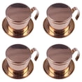 thumbnail image 1 of 4X Filtro de Café Vietnamita de Acero Inoxidable  Individual Olla de Perforación Manual Vietnam Filtro de  Cafetera  de Filtro , Rosa, 1 of 1