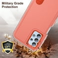 thumbnail image 5 of JTCASES Compatible with Samsung Galaxy A14 5G Case Heavy Duty Protective Rugged Phone Case, Full Body Anti-dust Shockproof Drop Proof Armor Durable Cover for Galaxy A14 5G 6.6 inch, Orange/Clear, 5 of 9