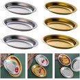 thumbnail image 2 of Stainless Steel Oval Dish For Steaming Fish And Appetizers Serving Platter Household Snacks Plate Kitchen Accessories, 2 of 7