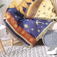 thumbnail image 3 of 180 cm x 230 cm Colcha para sofá Funda para sofá Funda para cama Funda para silla Manta de viaje Manta decorativa Fundas para sofá con borla Patrón de sol Rojo Verde  Cocina, Decoración y Otros, 3 of 5