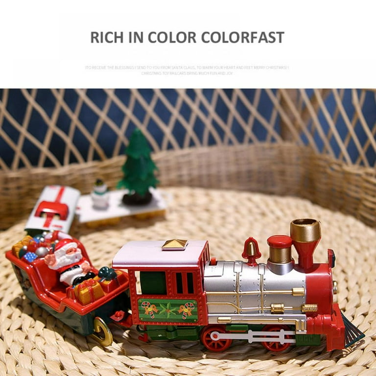 1Pack Electric Train Toy Train Set Toy Train Trains for 2 10 Year Old Boys Model Train Set Toy Cars the Electric Tree Battery Operated Toys Xmas