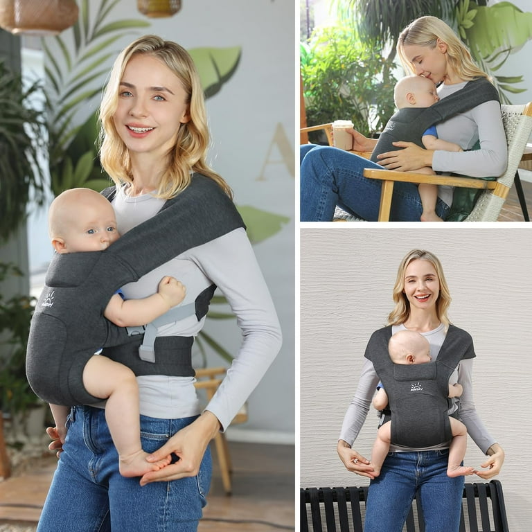 MOMTORY Newborn Carrier, Baby Carrier, Cozy Baby Wrap Carrier(7 