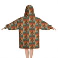 thumbnail image 2 of Multicolor Bigfoot and Text Pattern Blanket Hoodies for Kids 6-13YR Oversize Wearable Blanket Hoodies for Boys Girls Teens, 2 of 7