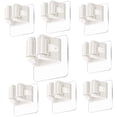 thumbnail image 2 of Estrela Paquete de 8 soportes para escobas autoadhesivos de pared, sin taladrar, organizador de soporte para escobas, soporte para dispositivos robusto, soporte para escobas para el hogar, escoba,, 2 of 6