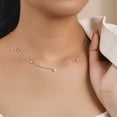 thumbnail image 6 of JeenMata 0.50 Carat Lab Grown Diamond - Round Cut Solitaire Pendant Necklace - Station Drop Solitaire Necklaces in 18K White Gold Plating Jewelry for Women, 6 of 9