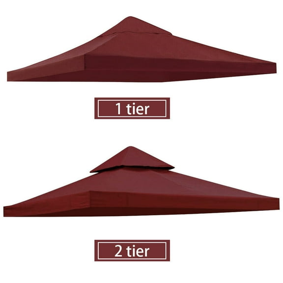 Replacement Canopy Top Cover for Outdoor Garden Patio for 10'X10' Gazebo Polyester One Tiers Tent