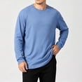 thumbnail image 6 of Thousandth Men's Plus Size Crewneck Tees Casual Long Sleeve Basic Top Soft Breathable Everyday Pullover Top for Daily, 6 of 9