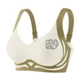 thumbnail image 1 of Bocqde Seamless Sport Bras for Women Plus Size Stretch Breathable Wire-Free Gathering Push Up Yoga Bra Rhinestones Soft Support Full Coverage Bra with Adjustable Strap, M-4XL, 1 of 5