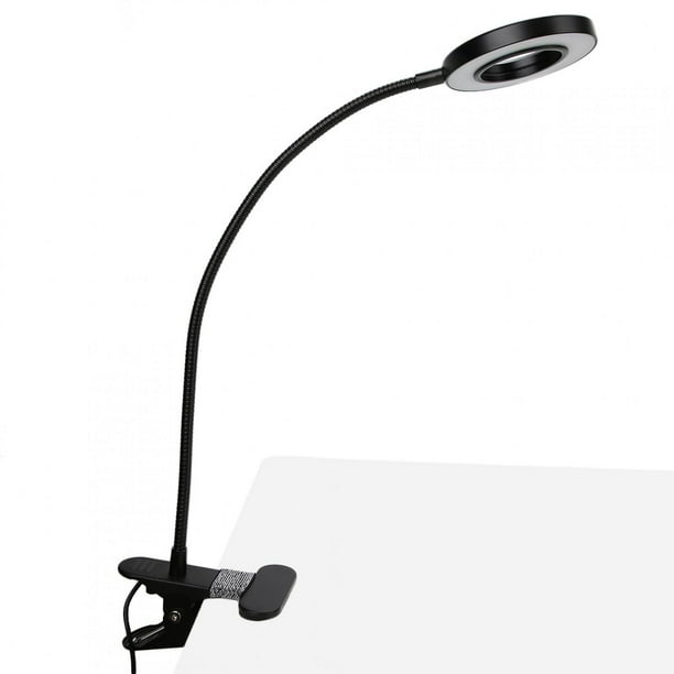 Lámpara De Escritorio LED, Luz De Lectura Con Clip, Carcasa De aleación De Aluminio Portátil Para Manicura, Tatuaje, Lectura De Pestañas
