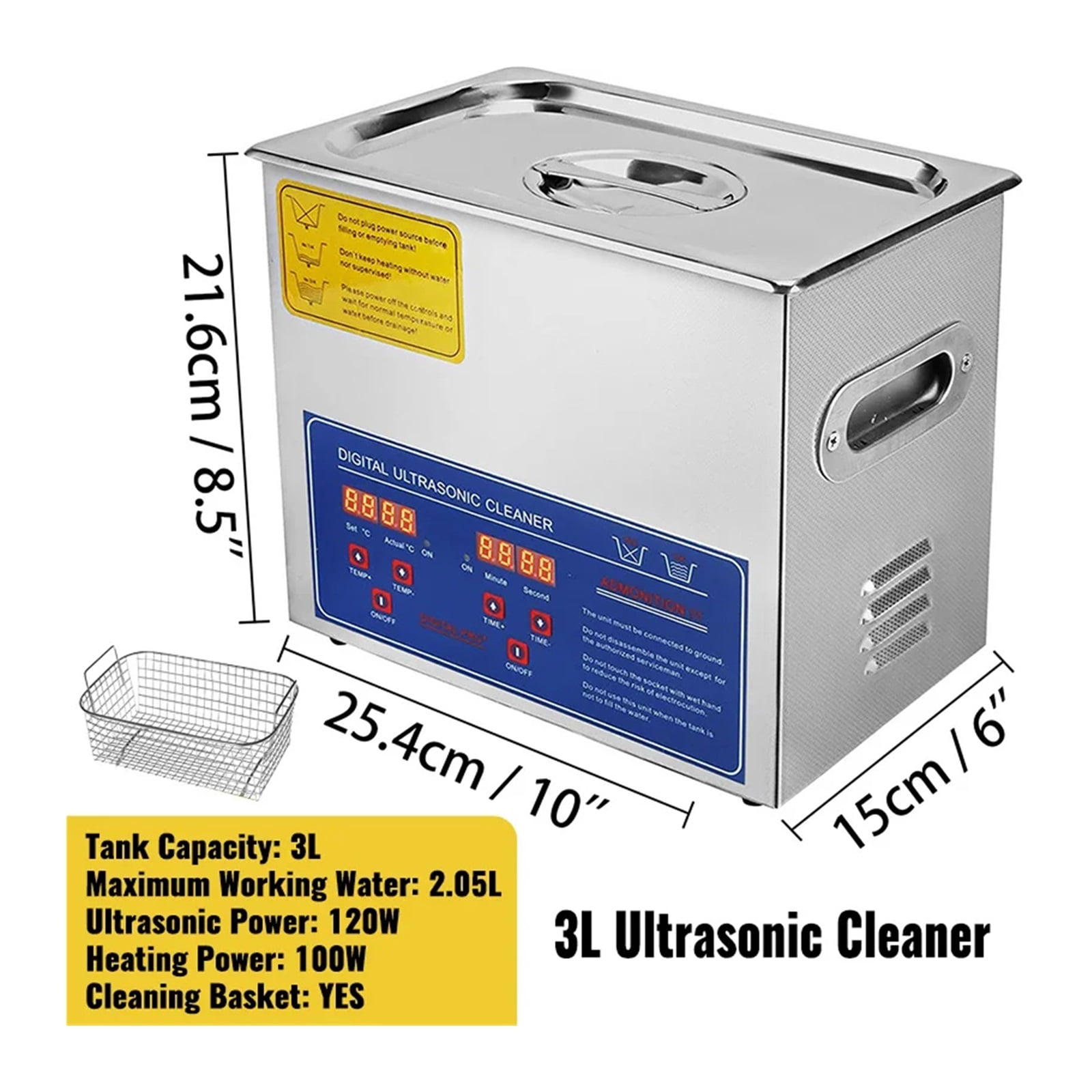 1.3L 2L 3L 6L 10L 15L 22L 30L Ultrasonic Cleaner Lave-Dishes Portable Washing Machine Diswasher Ultrasound Home Appliances