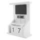 thumbnail image 3 of Wooden Desk Block Calendar-perpetual Calendar Month Date Display Home Office Decoration (white), 3 of 5