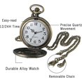 thumbnail image 3 of Reloj de Bolsillo Retro, Reloj analógico de Cuarzo para Mujer con Cadena, Regalo, 3 of 4