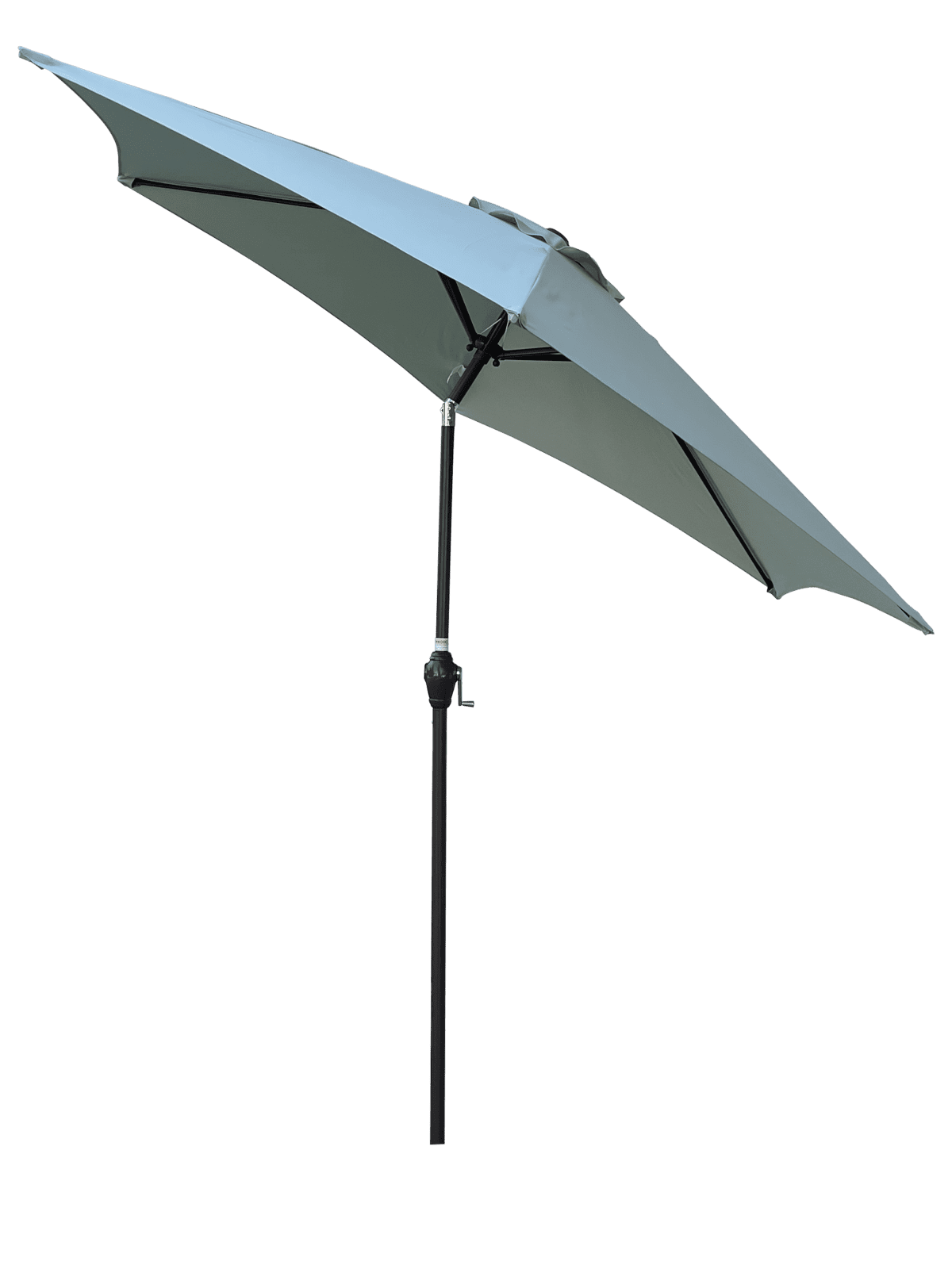 9FT, Patio Hanging Umbrella ,Outdoor Market Umbrella with 1.49'' diameter steel pole and 6 steel ribs ,crank handle,sunshade, for Garden, Lawn, backyard and Deck,Frosty Green