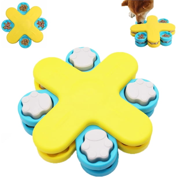 Juguete de rompecabezas para perros, estimulación cerebral de perros, juguetes educativos estimulantes mentales, juguetes interactivos de enriquecimiento para perros para entrenamiento de IQ, dispens