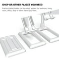 thumbnail image 4 of Plate Carrier Stand Holders Stands Mobile Phone Desktop Bedside Lazy Foldable Portable Bracket White Abs, 4 of 6
