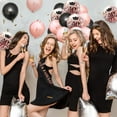 thumbnail image 3 of YANSION 40th Birthday Decorations for Women, Including Birthday Sash, Rose Gold Rhinestone Crown Tiara, Happy 40th Birthday Cake Topper, Black Rose Gold Balloons Set, Sweet Forty Party Decorations, 3 of 8